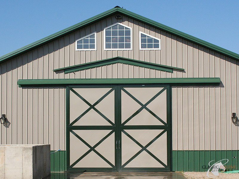 Barn End Doors with crossbuck