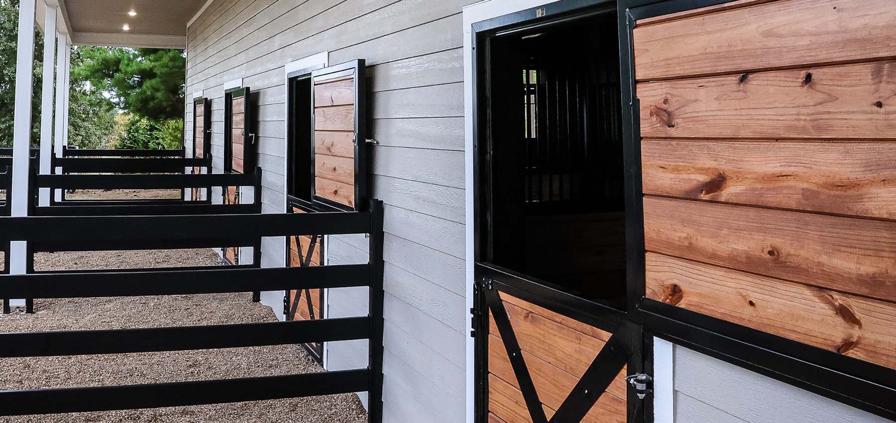 Dutch doors with cross buck