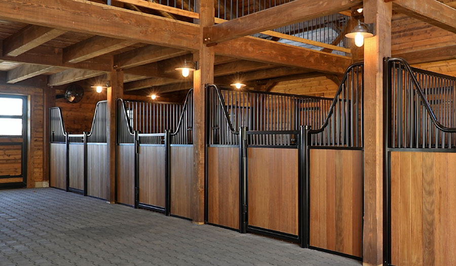 Style E009 - European 4000 low horse stall front