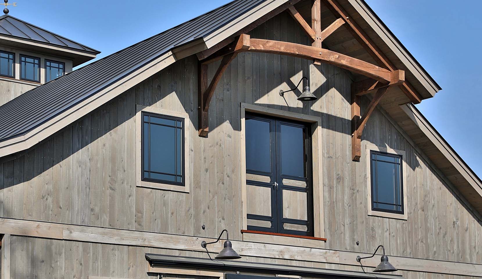 Hinged loft doors