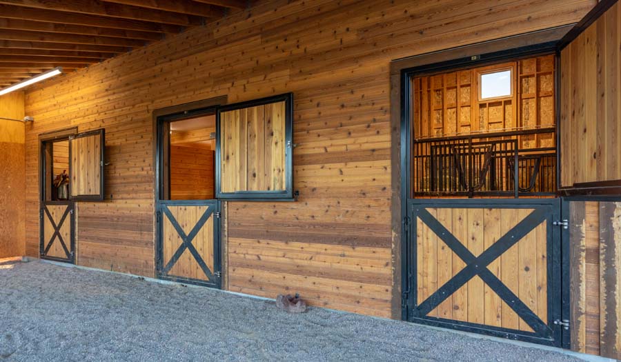 Horse Barn Dutch Doors Vertical Wood Fill Crossbucks 41J