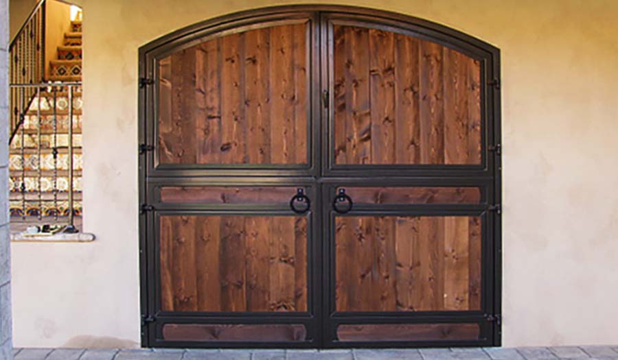 Horse Barn End Doors Hinged Arched Double