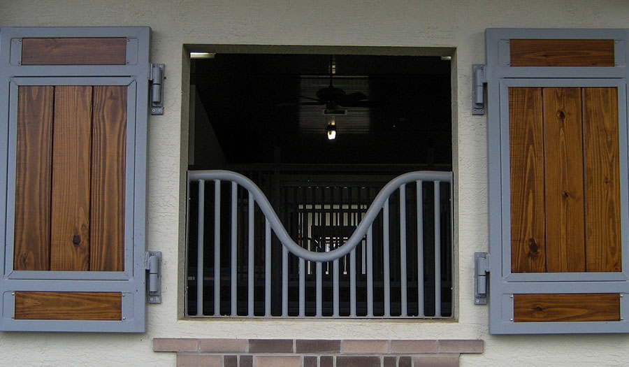 Horse Barn Windows Shutters HVH Wood Fill
