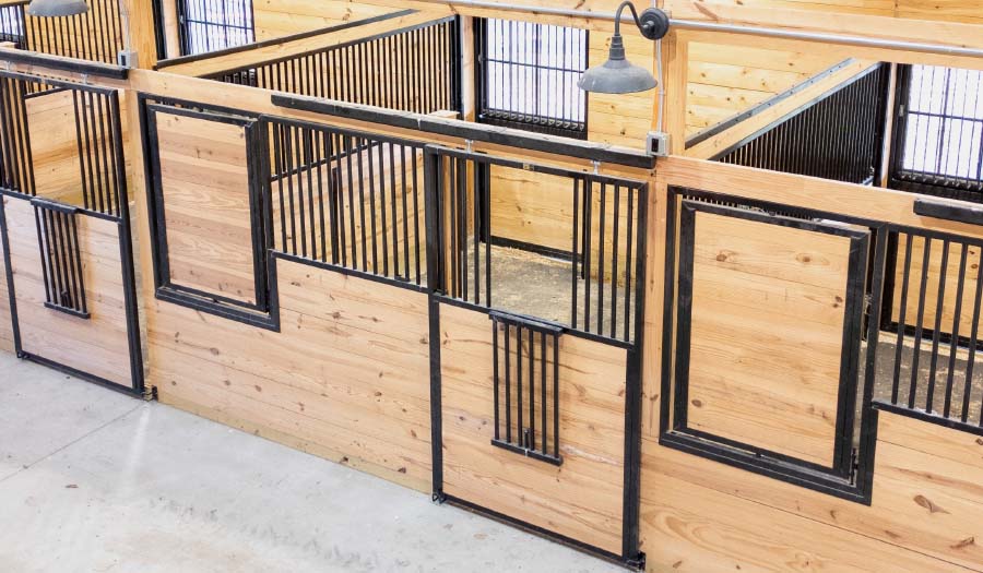Integrity Sliding Door Horse Stall Component Kit Swivel Hay Grain Feeder
