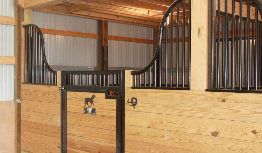 Kimberwick Low Horse Stall Front Component Kit Horizontal Wood Fill