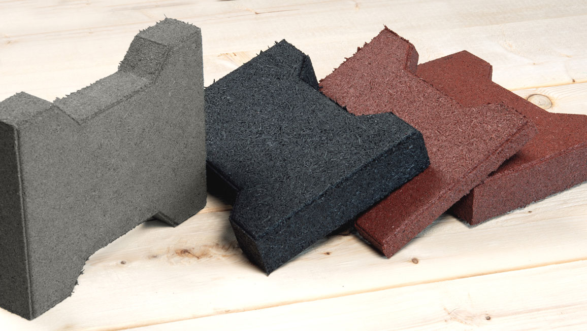 True-Step pavers range of colors grey, black, terracotta red