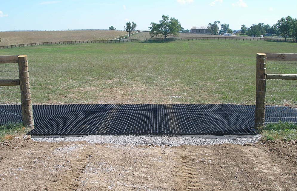 Stable-ity Grid at pasture gates entrance