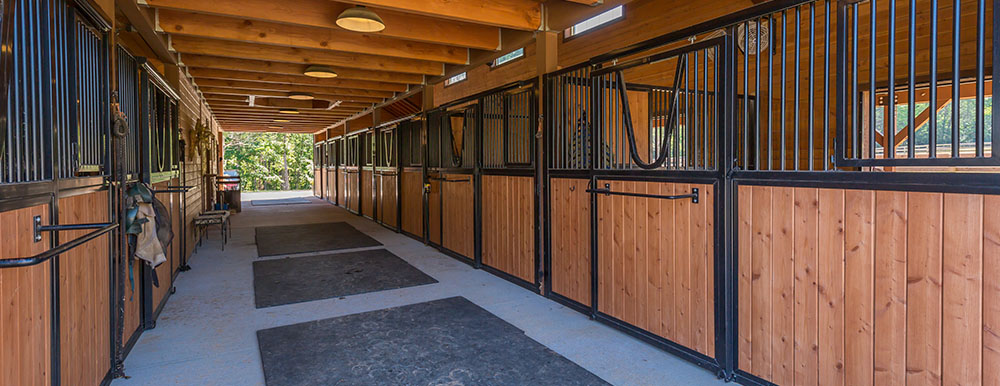 Custom horse stall